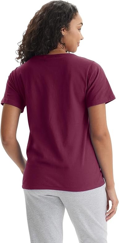 61FZoirBcuL._AC_SX385_.jpg T Shirt Cotton Short Sleeve Tee for Women 1 or 2 Pack