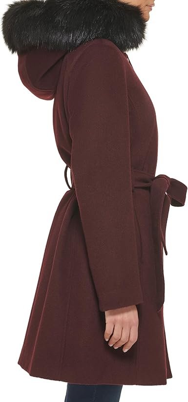 Women Detatchable Faux Fur Trim