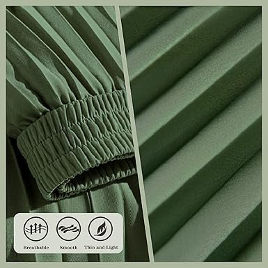 Womens Skirt Leopard Print Midi Long Shirring Pleated Skirts High Waisted A Line Skirts