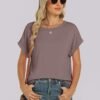 Oversized Tshirts for Women Tops Short Sleeve Casual Loose Basic Tee Shirt Cute