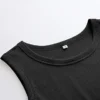 ANRABESS Womens Sleeveless High Neck Tank Tops Fashion Summer Casual Basic Slim Fit Ribbed Racerback Top Shirt Clothes